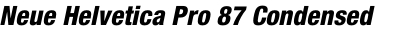 Neue Helvetica Pro 87 Condensed Heavy Oblique
